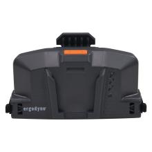 Front view of hard hat power bank