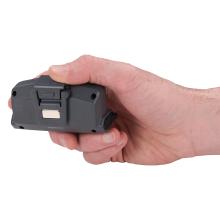 Hand holding a hard hat power bank with clip