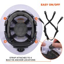 Easy on/off: strap attaches to 4 built-in anchor locations