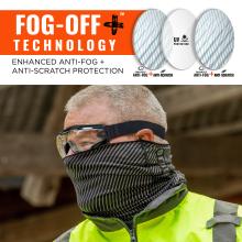 These goggles are equipped with Fog-Off+™ Technology that provides enhanced anti-fog and anti-scratch protection, along with UV protection for clear and durable vision.