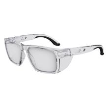 3q view of clear sixten safety glasses