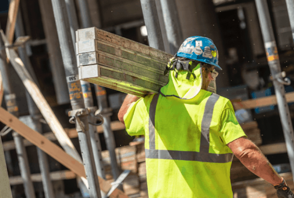 Neck protection with shade attached to hard hat