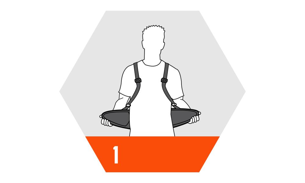 How to put on a back support graphic 1