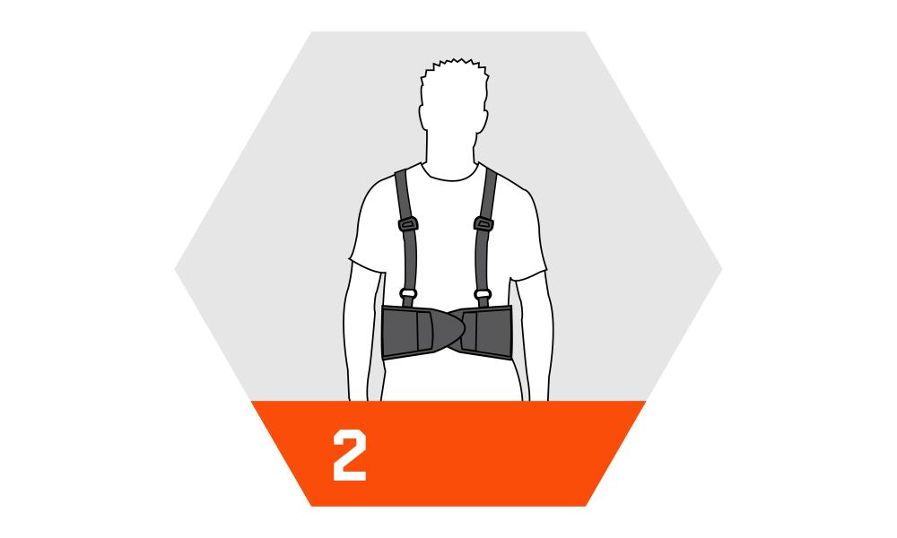 How to put on a back support graphic 2