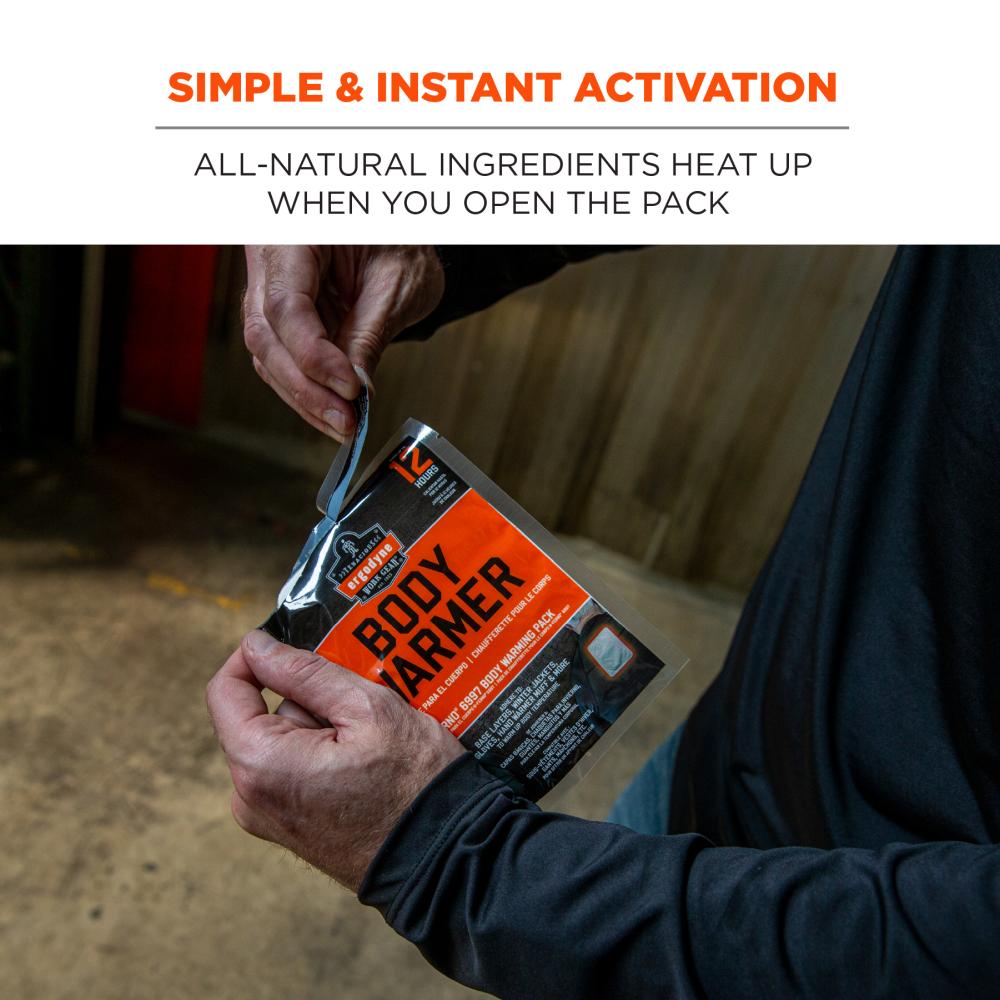 simple and instant activation. all-natural ingredients heat up when you open the pack