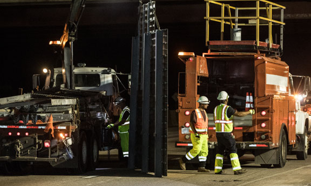 Nighttime Hi-Vis Workers