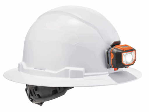 Hard hat with LED headlamp