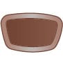 Bronze Mirror Lens, Translucent Tan Frame