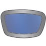 Ice Blue Mirror Lens, Matte Gray Frame