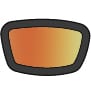 Orange Mirror Lens, Matte Black Frame