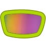 Purple Mirror Lens, Lime Frame