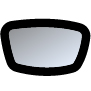 Silver Mirror Lens, Black Frame