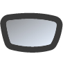 Silver Mirror Lens, Matte Black Frame